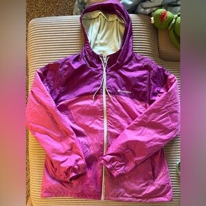 Colombia fleece lined rain jacket